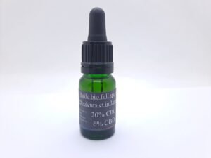 Huile CBG CBD douleurs et inflammations de la marque Cannabise